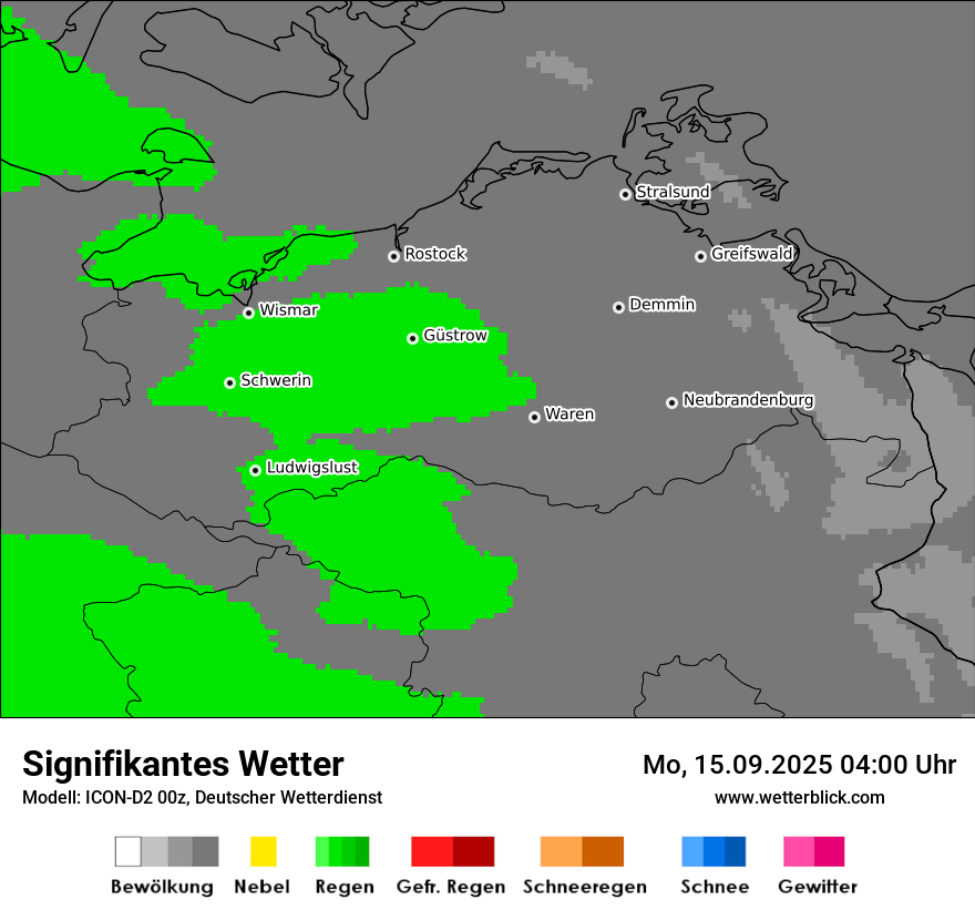 Modellkarten Signifikantes Wetter