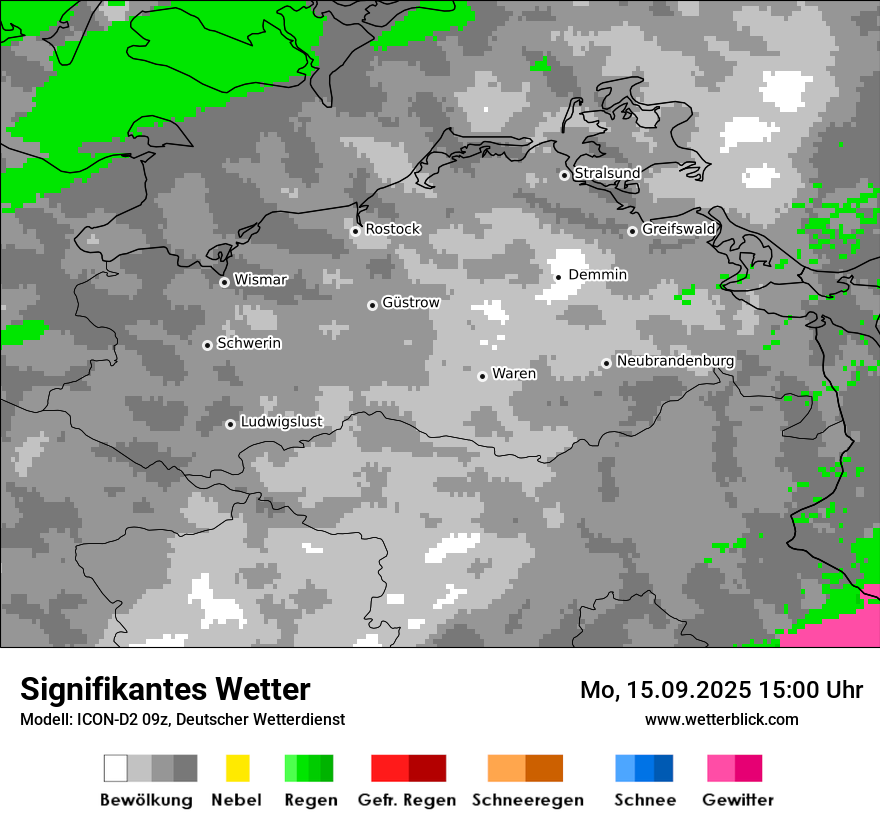 Modellkarten Signifikantes Wetter