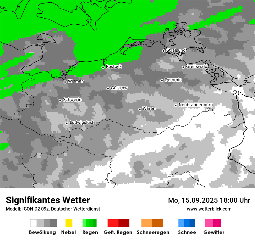 Modellkarten Signifikantes Wetter