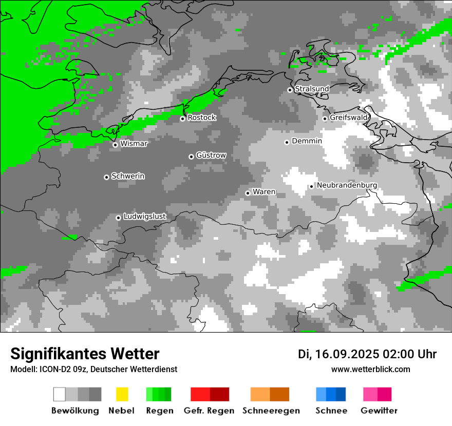 Modellkarten Signifikantes Wetter