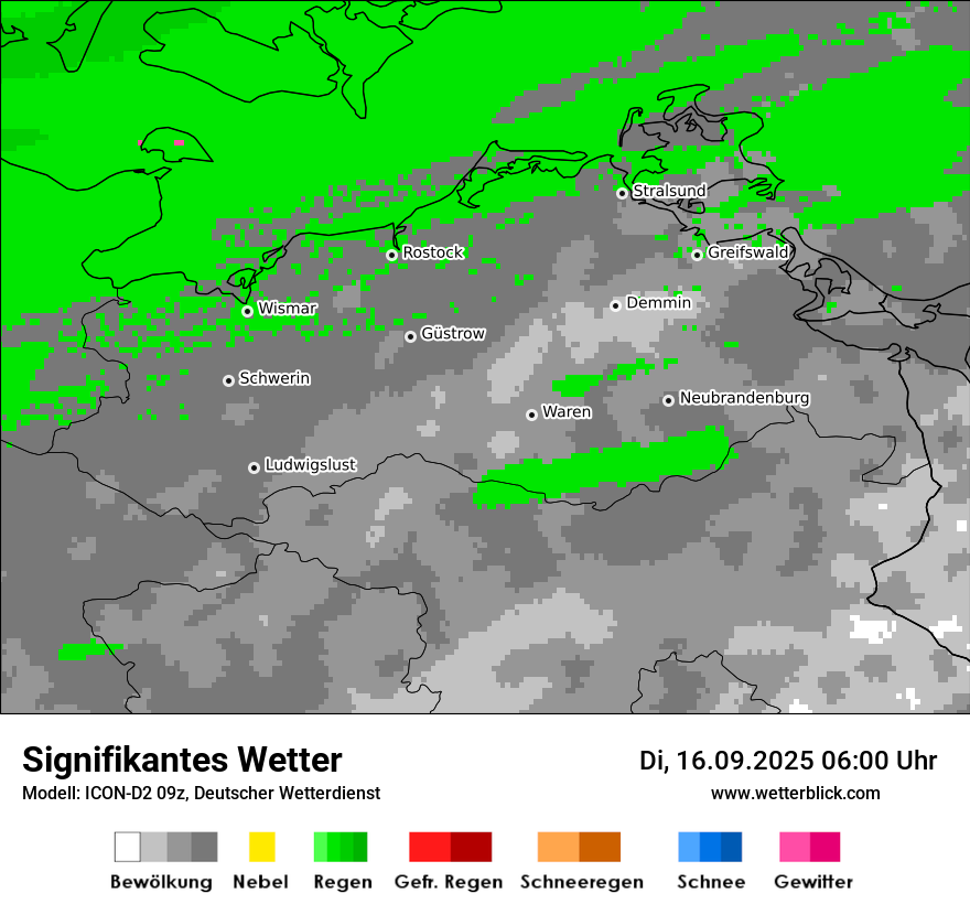 Modellkarten Signifikantes Wetter