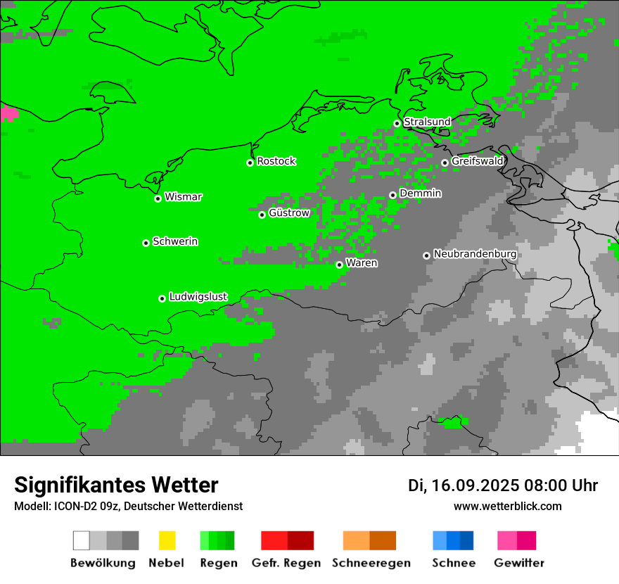 Modellkarten Signifikantes Wetter