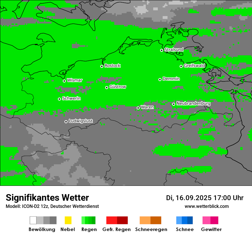 Modellkarten Signifikantes Wetter