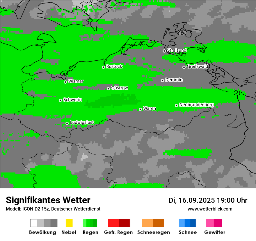 Modellkarten Signifikantes Wetter