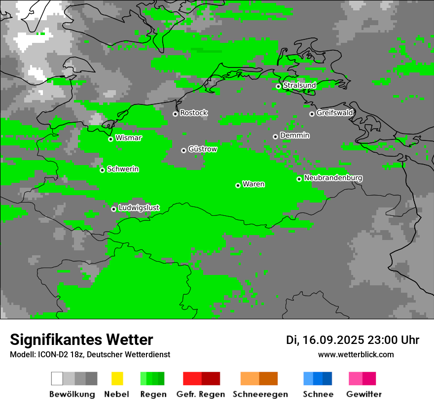 Modellkarten Signifikantes Wetter