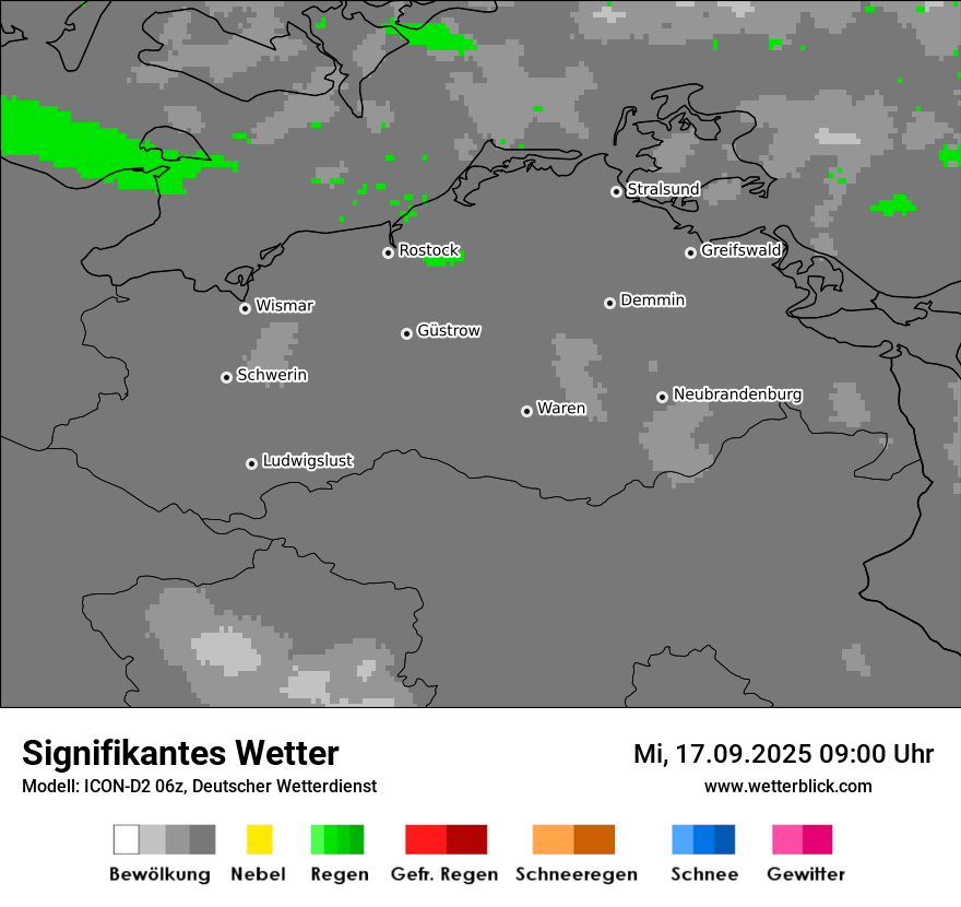 Modellkarten Signifikantes Wetter