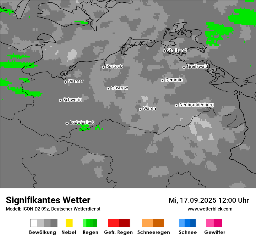 Modellkarten Signifikantes Wetter