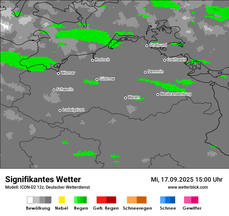 Modellkarten Signifikantes Wetter