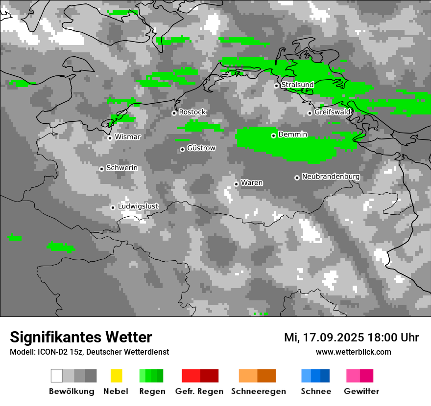 Modellkarten Signifikantes Wetter