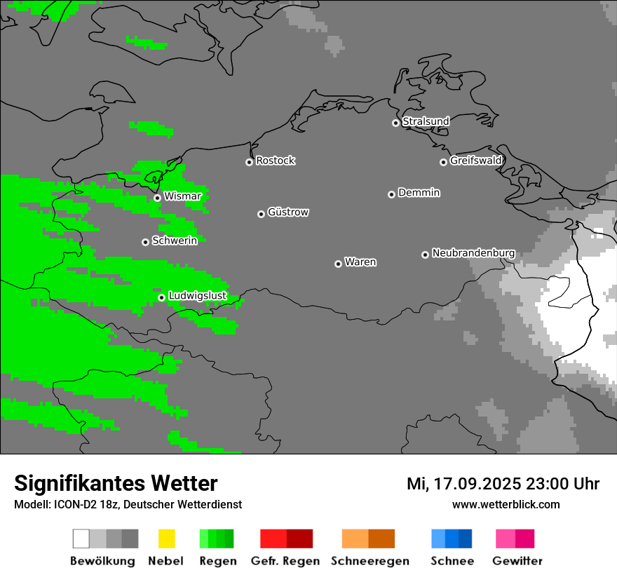 Modellkarten Signifikantes Wetter