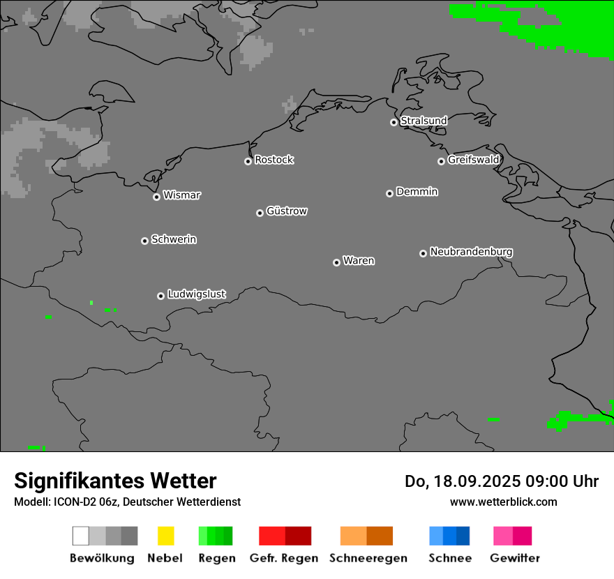 Modellkarten Signifikantes Wetter