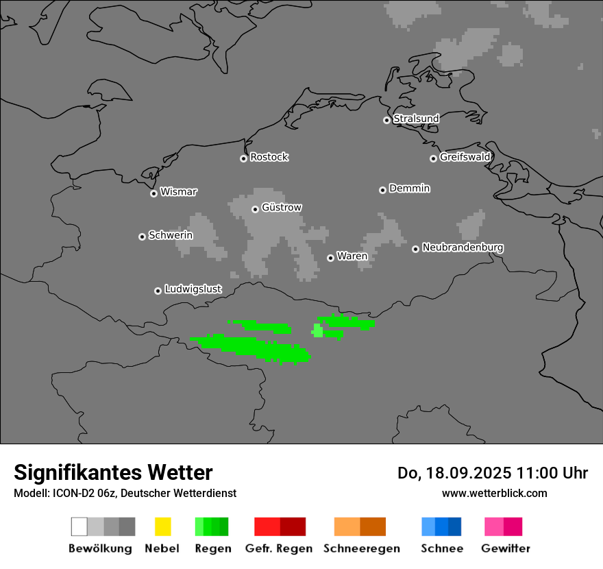 Modellkarten Signifikantes Wetter