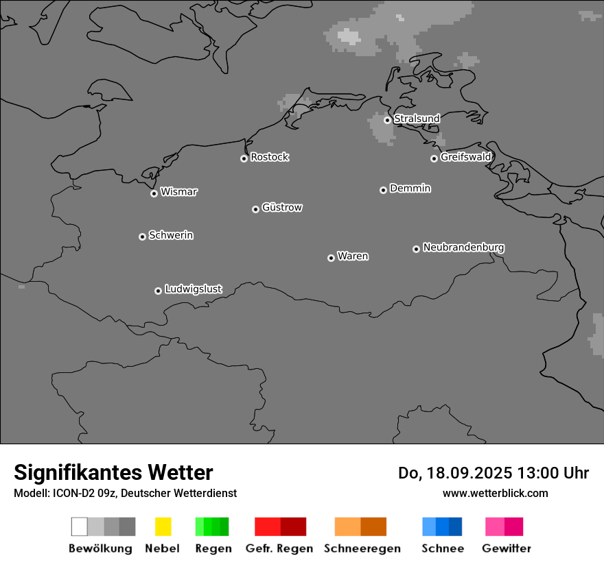 Modellkarten Signifikantes Wetter