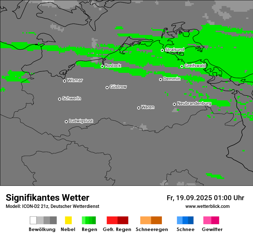 Modellkarten Signifikantes Wetter