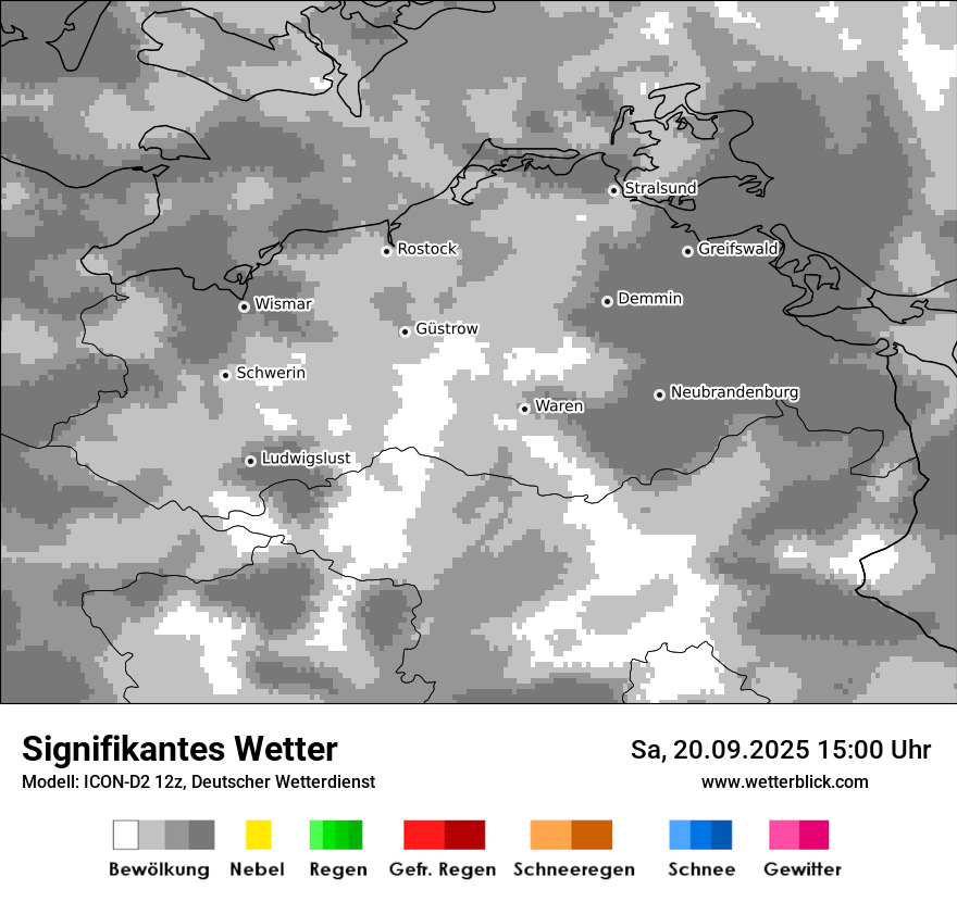 Modellkarten Signifikantes Wetter