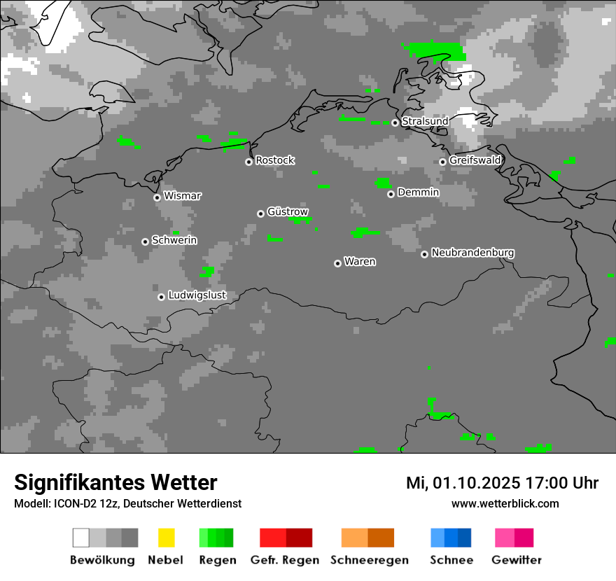 Modellkarten Signifikantes Wetter