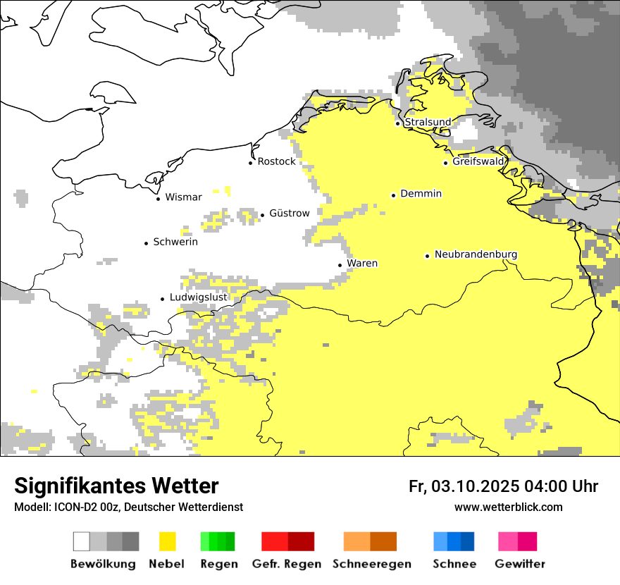 Modellkarten Signifikantes Wetter