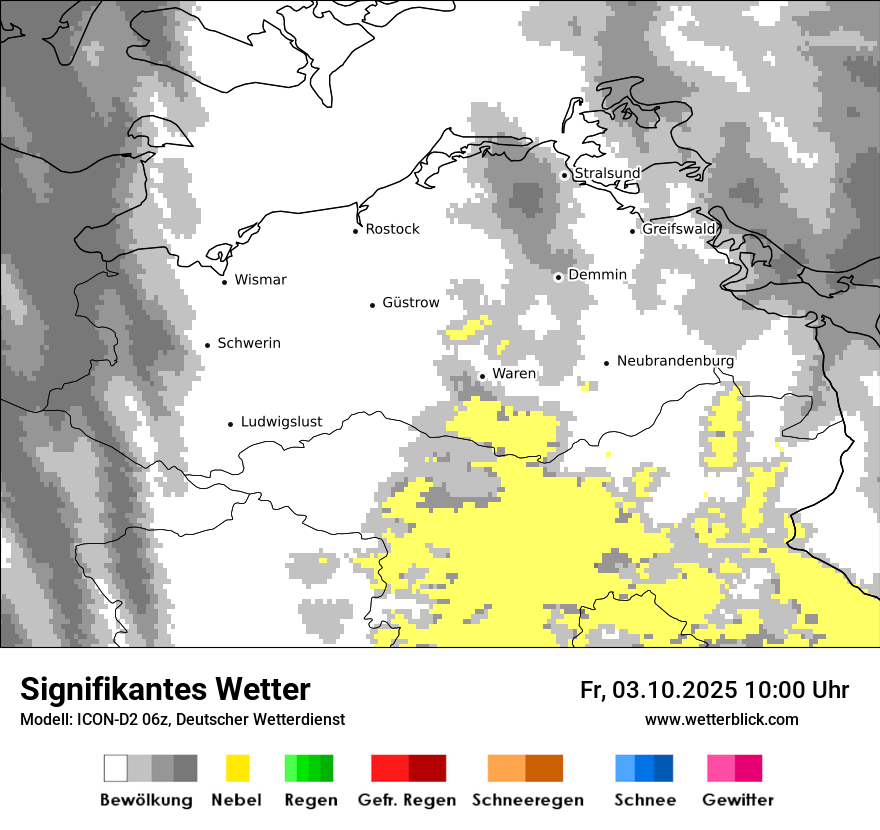 Modellkarten Signifikantes Wetter