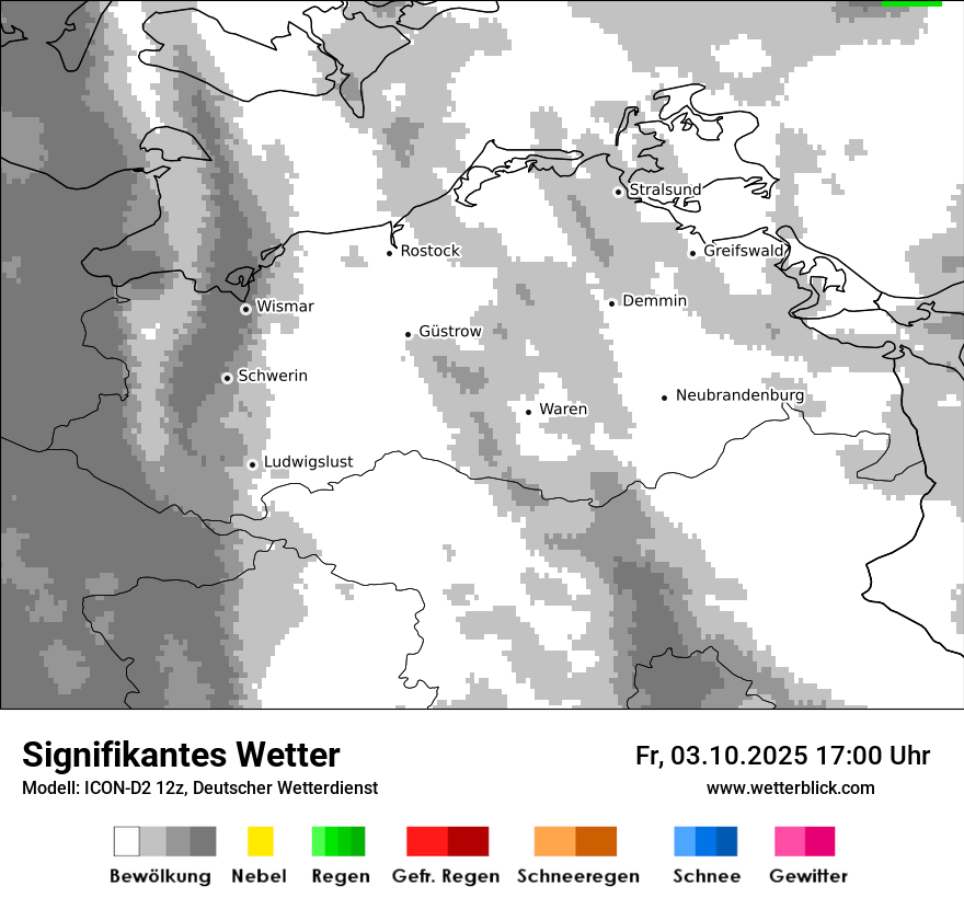 Modellkarten Signifikantes Wetter
