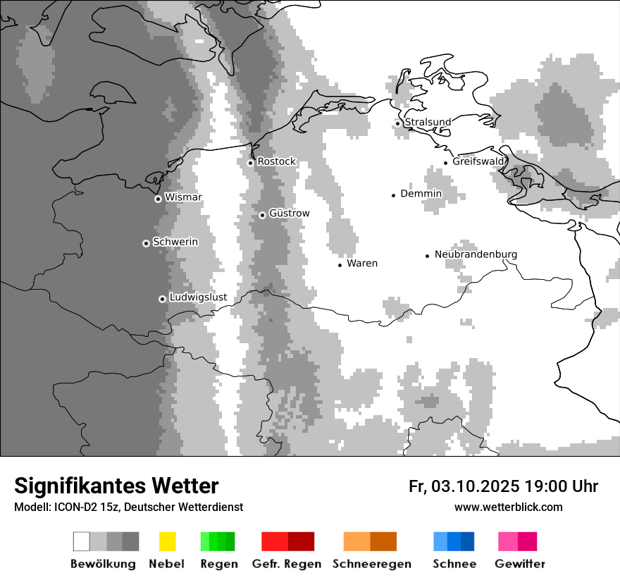 Modellkarten Signifikantes Wetter