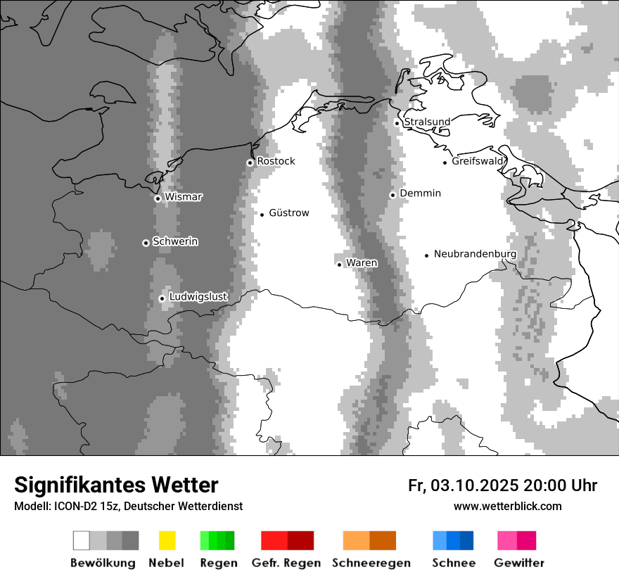 Modellkarten Signifikantes Wetter