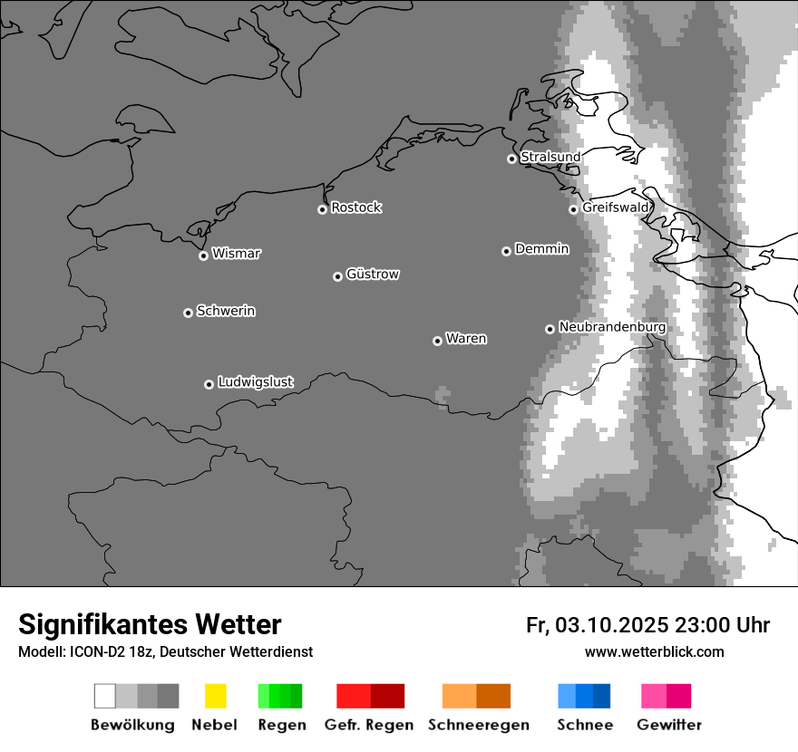 Modellkarten Signifikantes Wetter