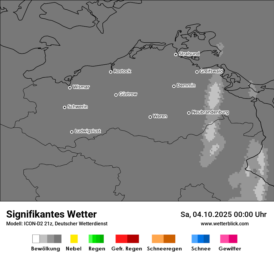 Modellkarten Signifikantes Wetter