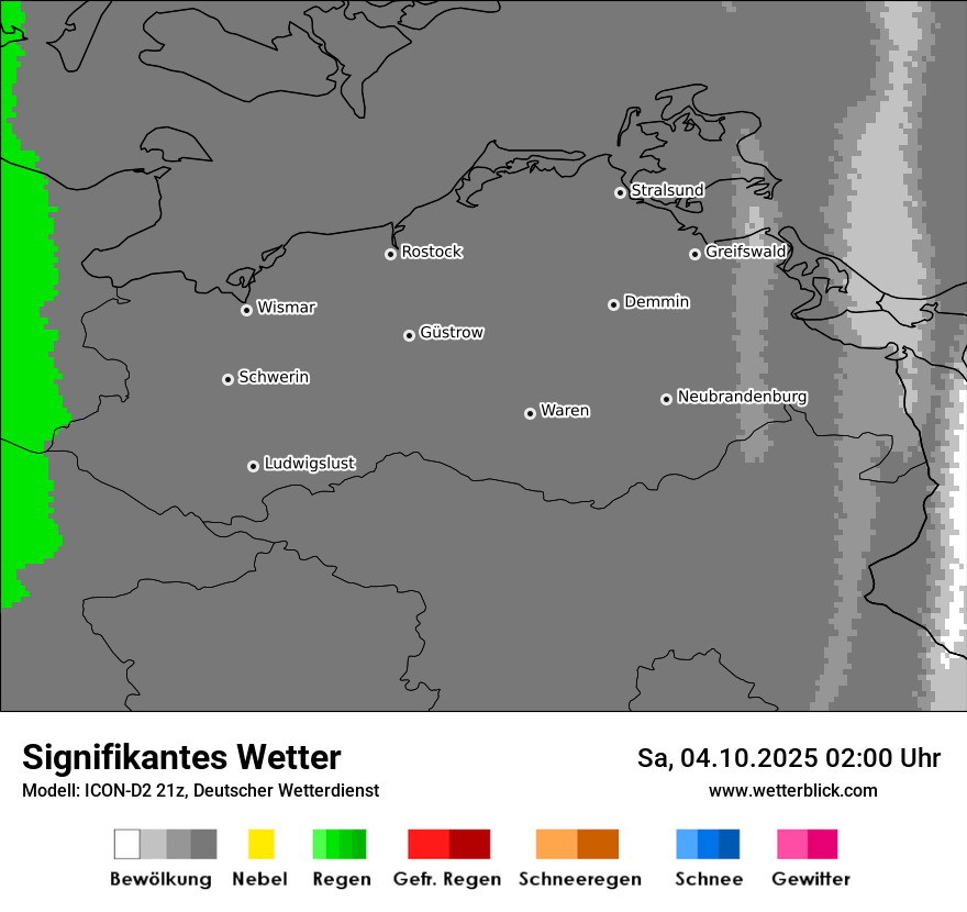 Modellkarten Signifikantes Wetter