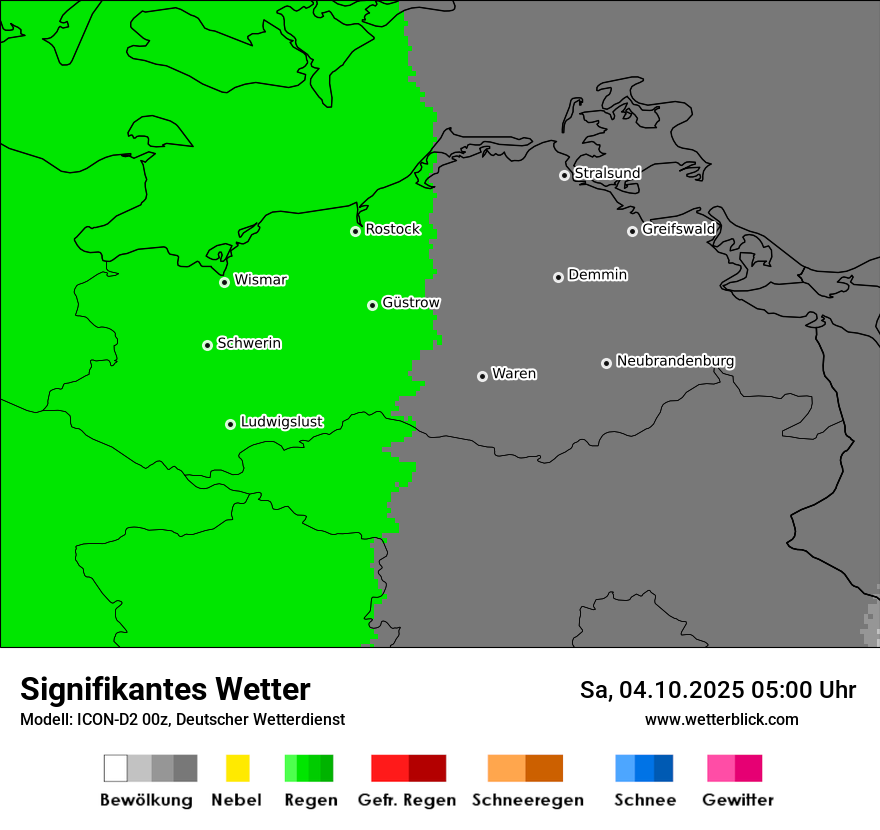 Modellkarten Signifikantes Wetter
