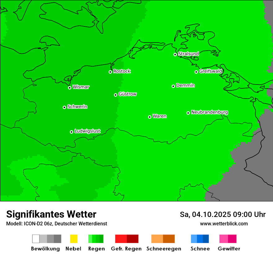 Modellkarten Signifikantes Wetter
