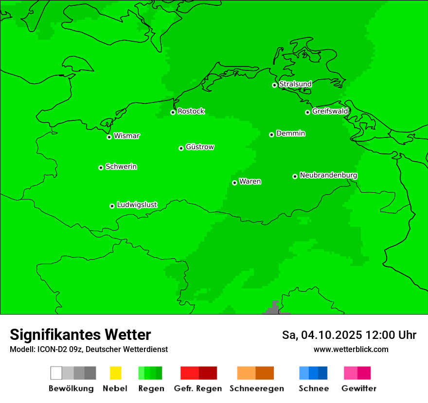 Modellkarten Signifikantes Wetter