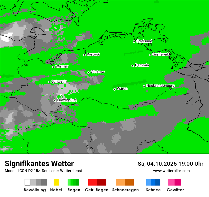 Modellkarten Signifikantes Wetter