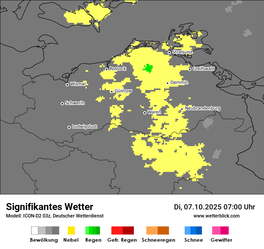 Modellkarten Signifikantes Wetter