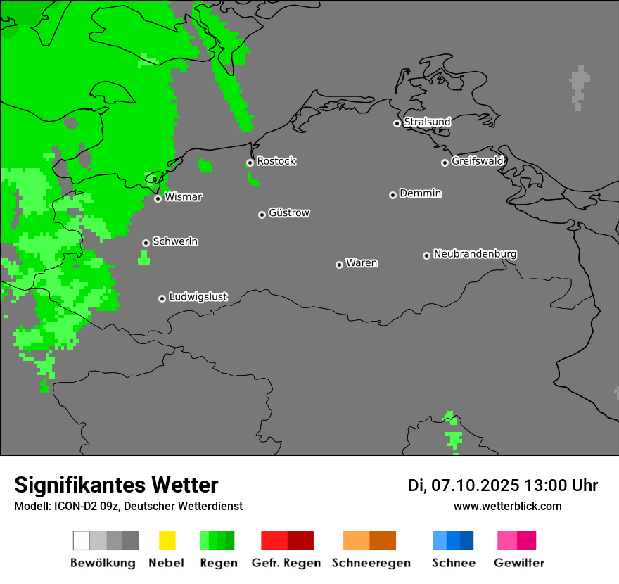 Modellkarten Signifikantes Wetter