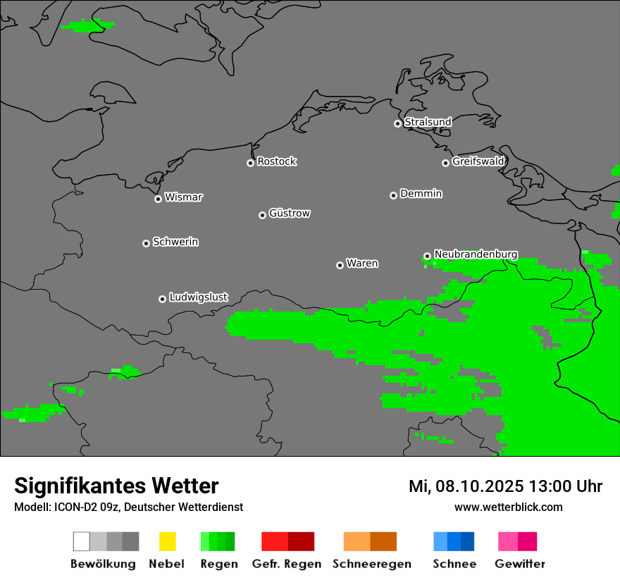 Modellkarten Signifikantes Wetter