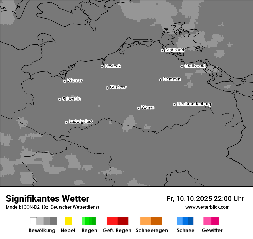 Modellkarten Signifikantes Wetter