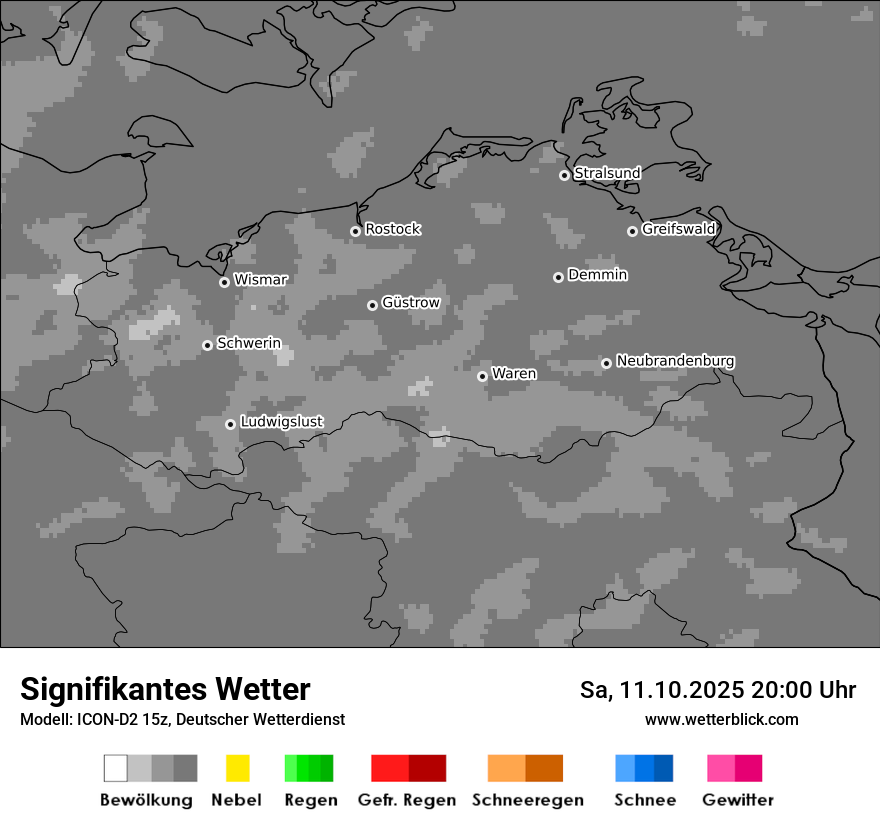 Modellkarten Signifikantes Wetter