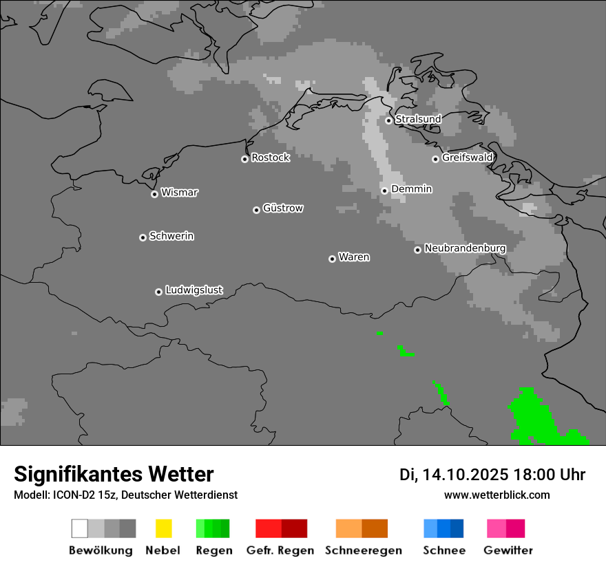 Modellkarten Signifikantes Wetter
