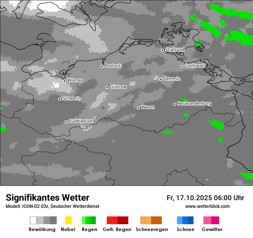 Modellkarten Signifikantes Wetter
