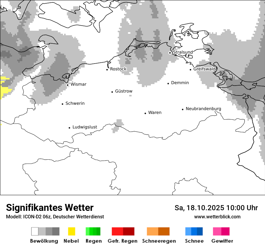 Modellkarten Signifikantes Wetter