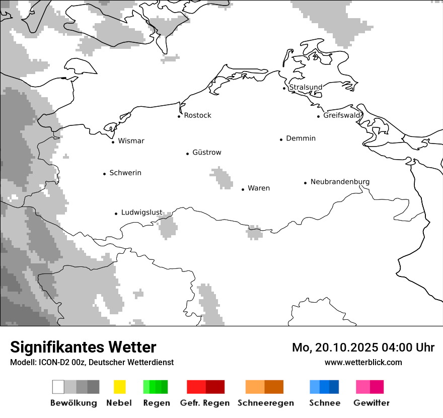 Modellkarten Signifikantes Wetter