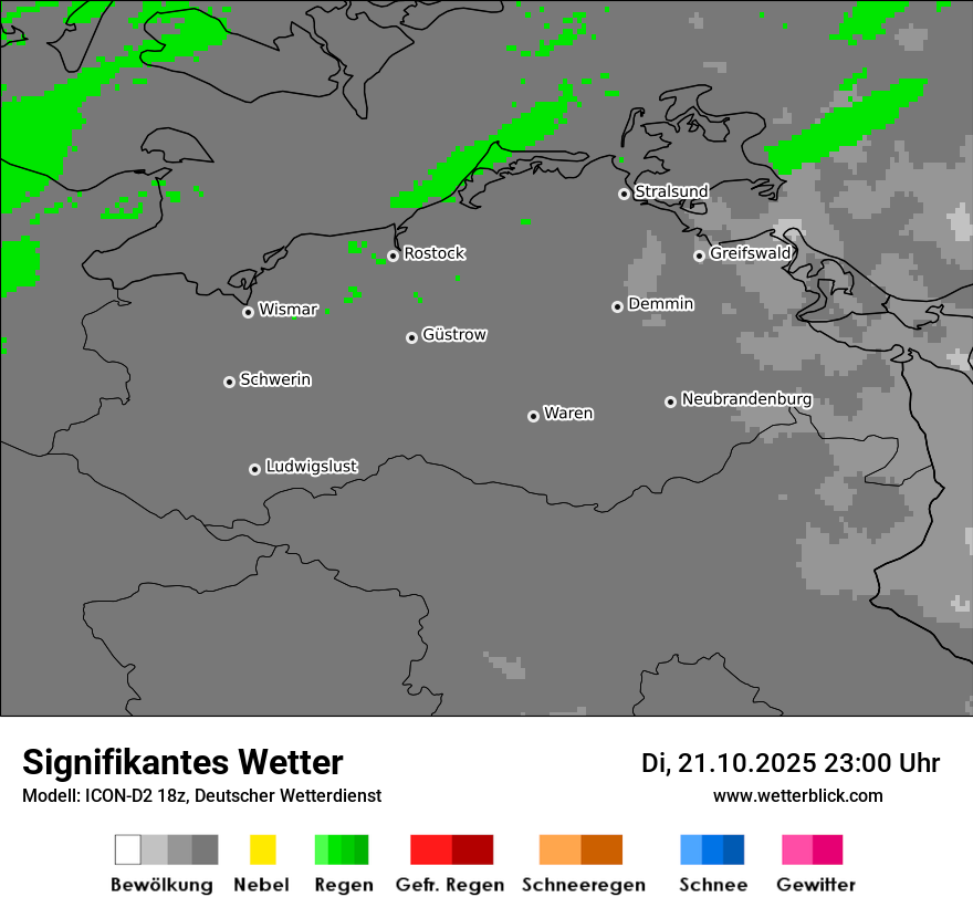 Modellkarten Signifikantes Wetter