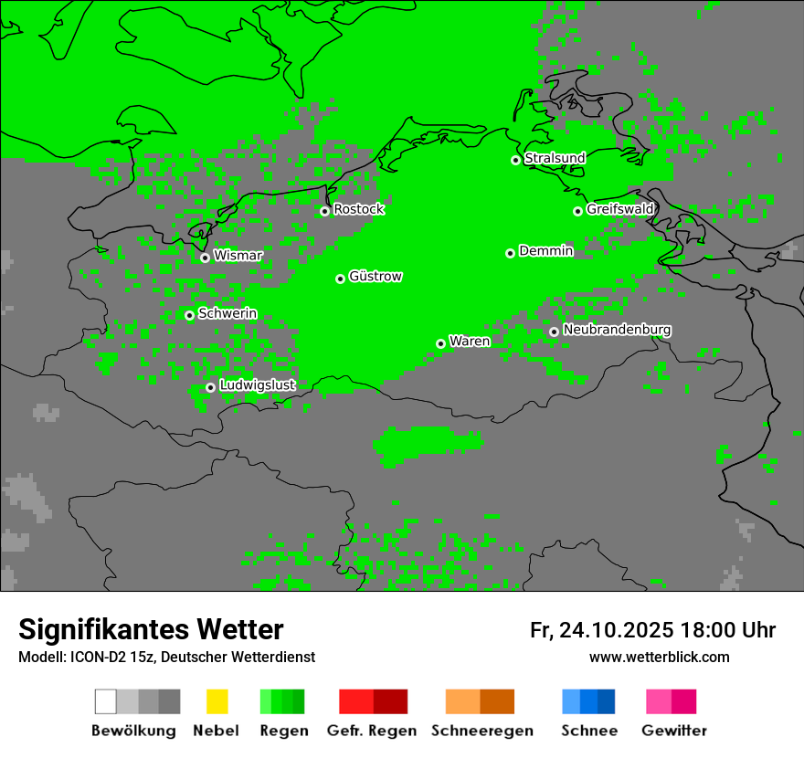 Modellkarten Signifikantes Wetter