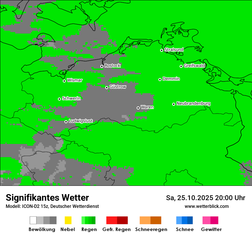 Modellkarten Signifikantes Wetter