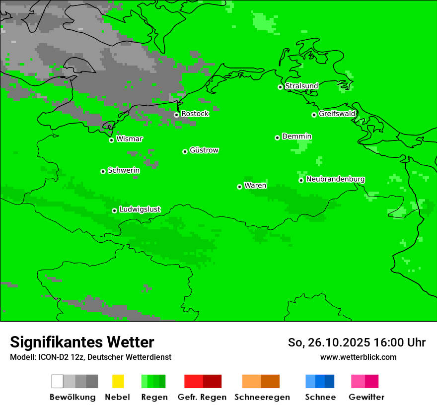 Modellkarten Signifikantes Wetter