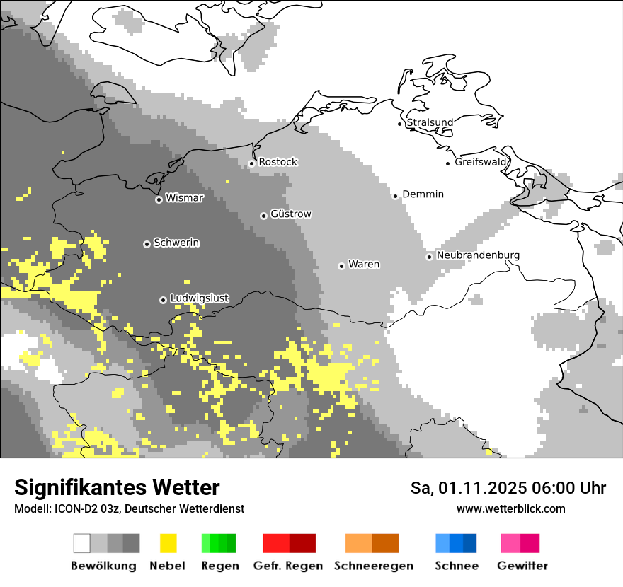 Modellkarten Signifikantes Wetter
