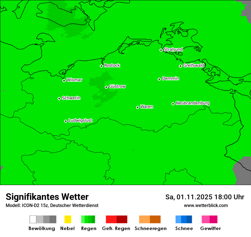 Modellkarten Signifikantes Wetter