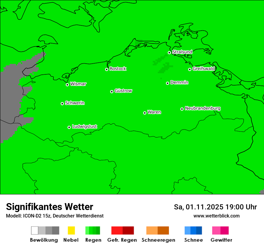 Modellkarten Signifikantes Wetter