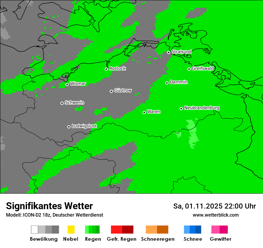 Modellkarten Signifikantes Wetter