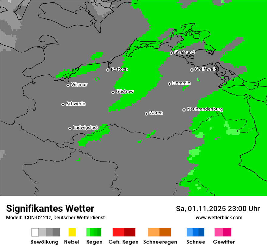 Modellkarten Signifikantes Wetter